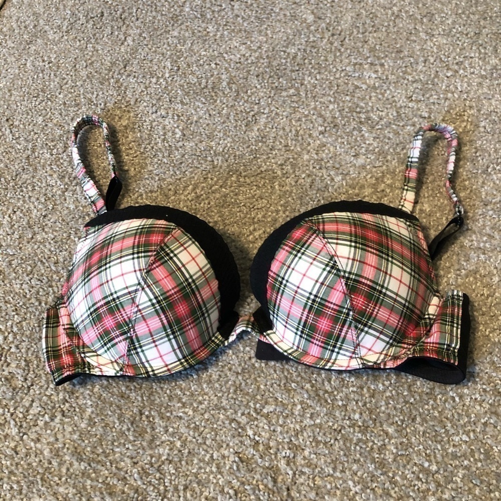Plunge Bra/Christmas colors BEAUTIFUL! 34 D